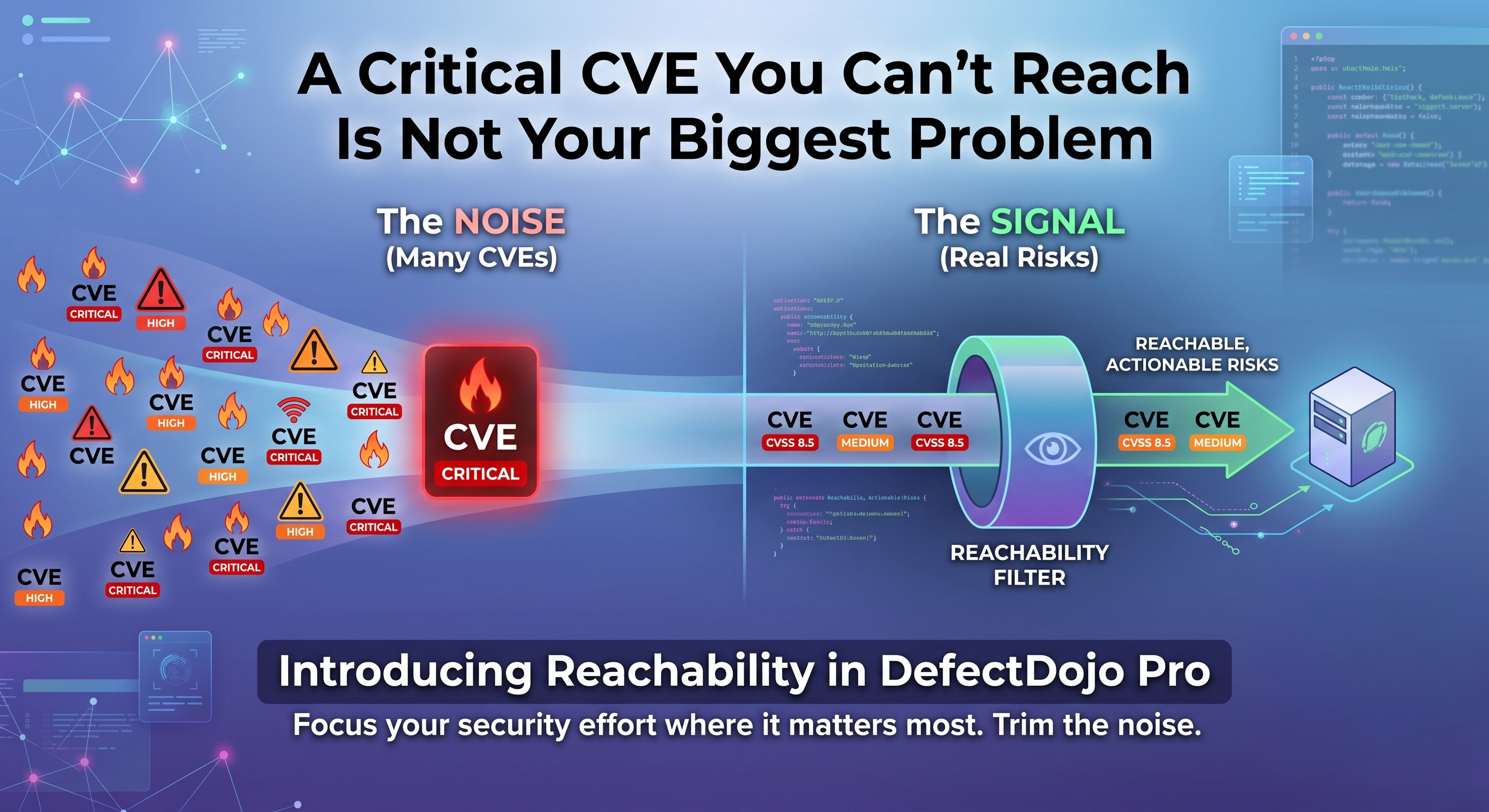 A Critical CVE You Can't Reach Is Not Your Biggest Problem: Introducing Reachability in DefectDojo Pro