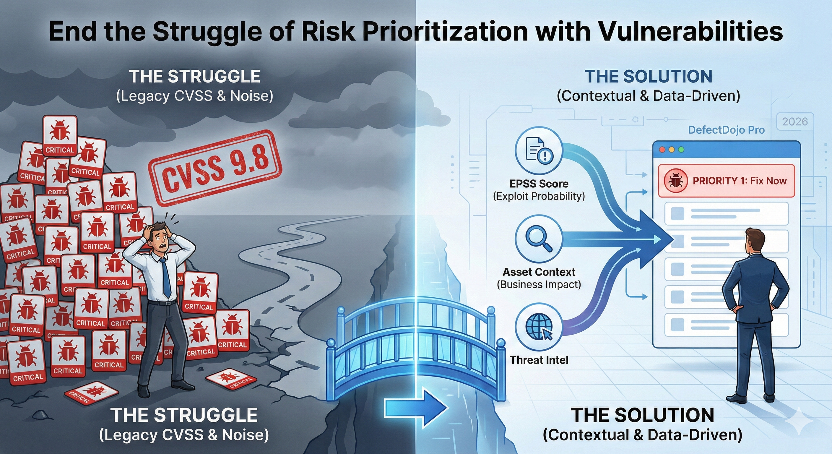 End the Struggle of Risk Prioritization with Vulnerabilities
