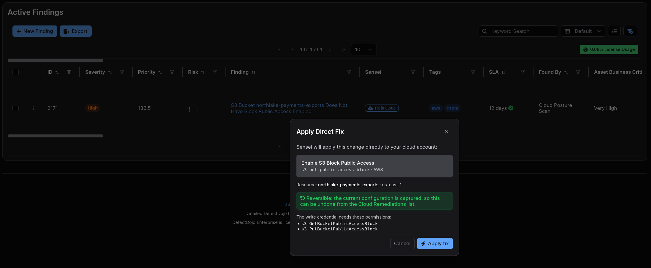 Fix in Cloud